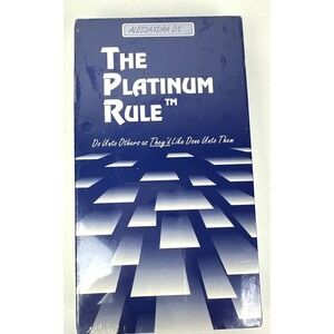 VHS Tape "The Platinum Rule" Alessandra Video Training Systems